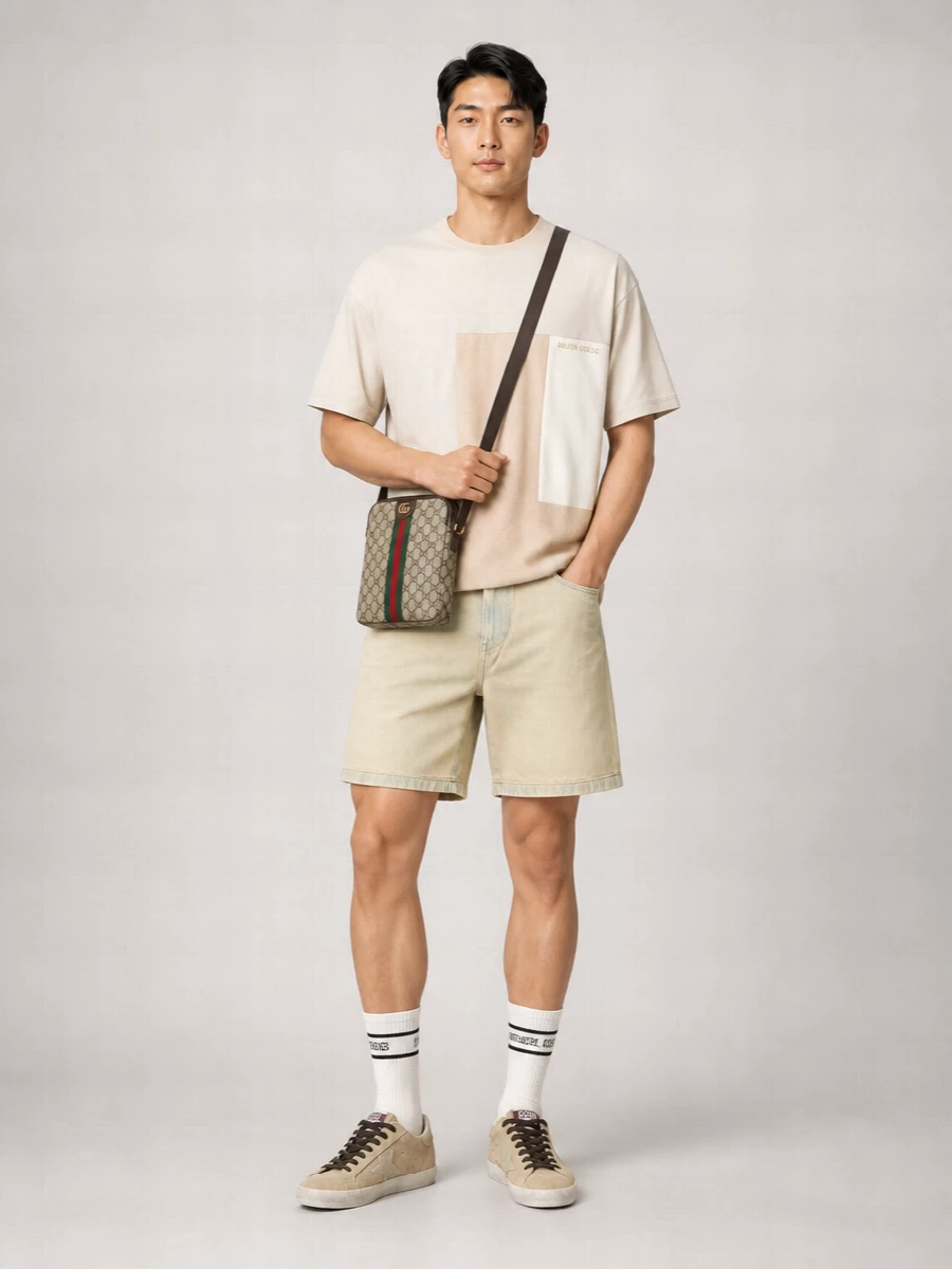 Golden Goose Denim Bermuda Shorts