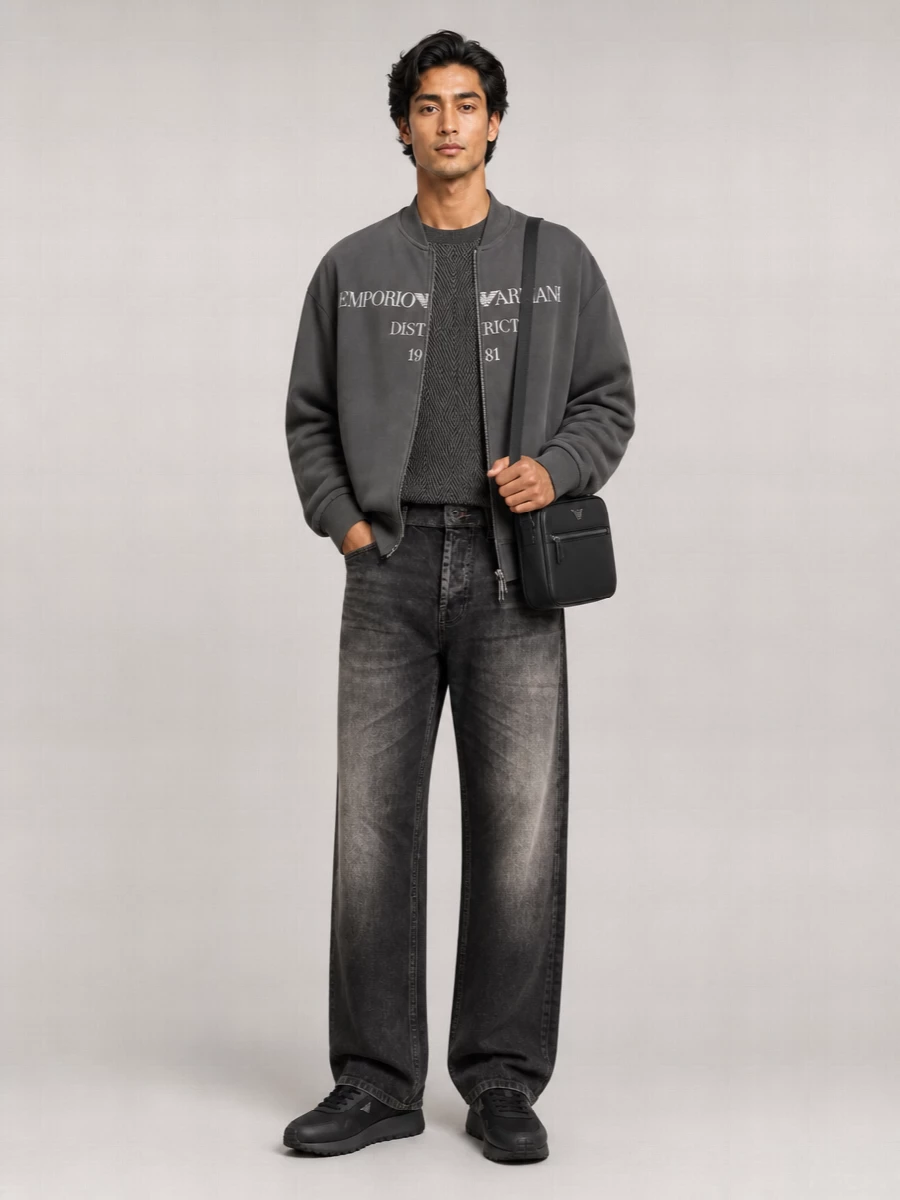 Emporio Armani cotton bomber jacket