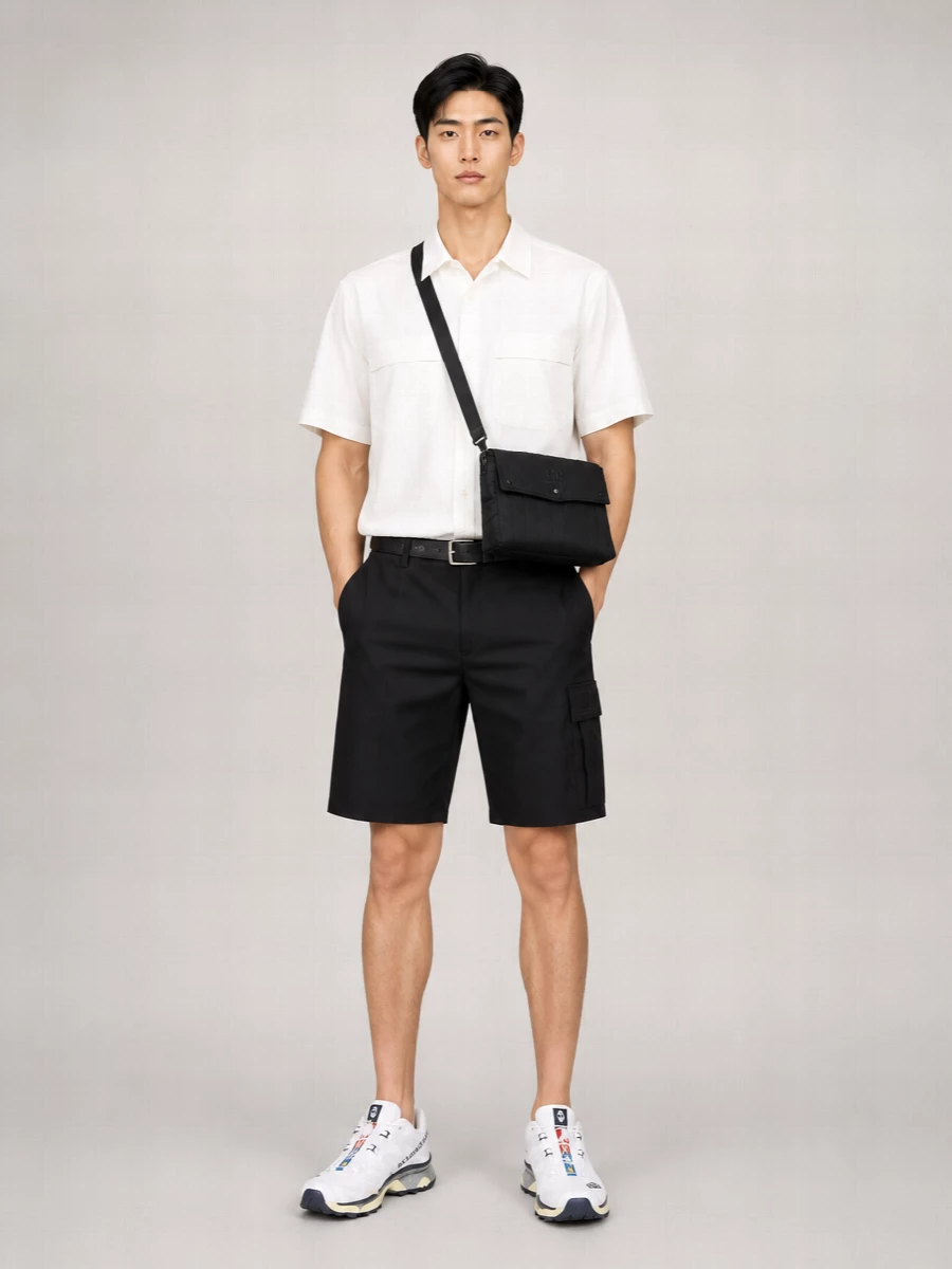 C.p. Company Polyester Cargo Shorts