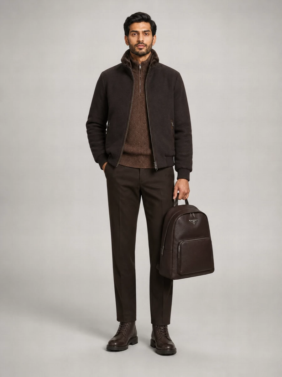 Moorer Cashmere Wool Down Padded Coat