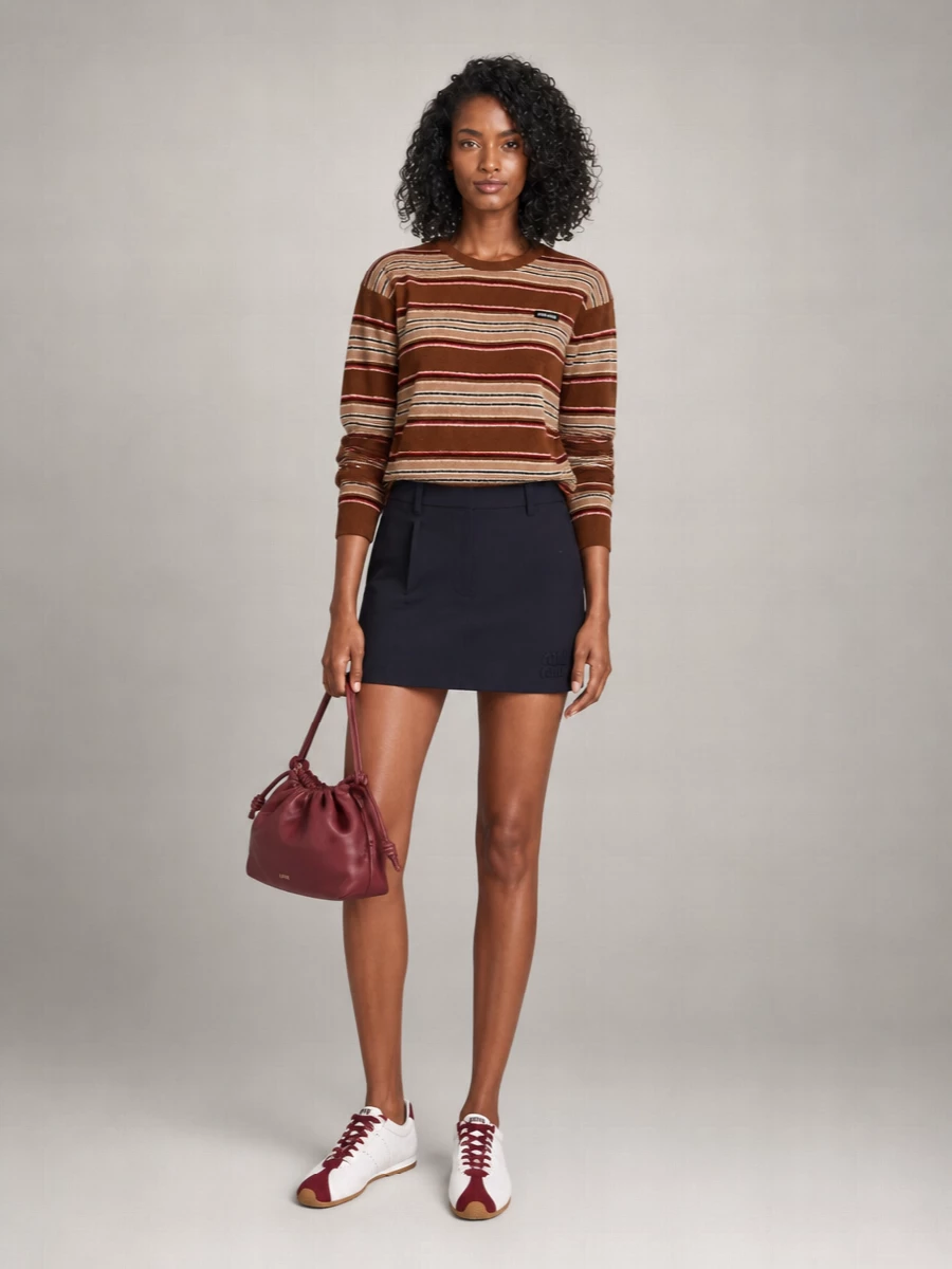 Miu Miu Chenille Embroidered Jumper