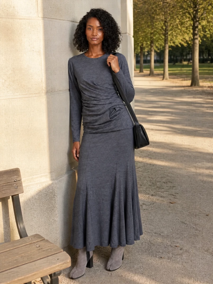 Junya watanabe skirt margiela tabi boots outfit