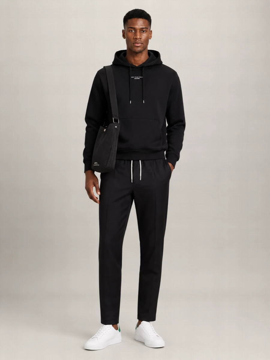 Drôle De Monsieur Cropped Trousers Elastic Waistband Pockets