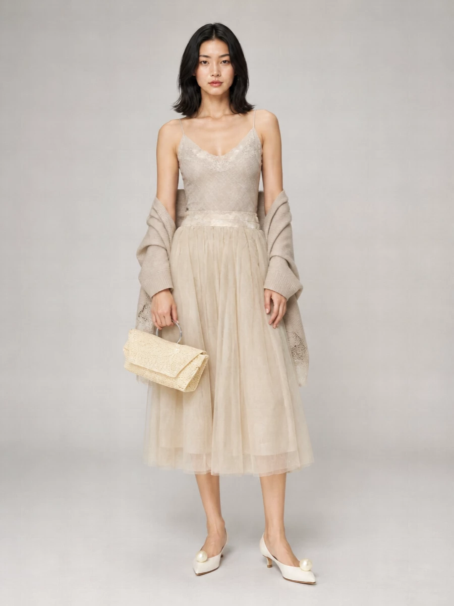 Ermanno Scervino Knee-Length Full Skirt