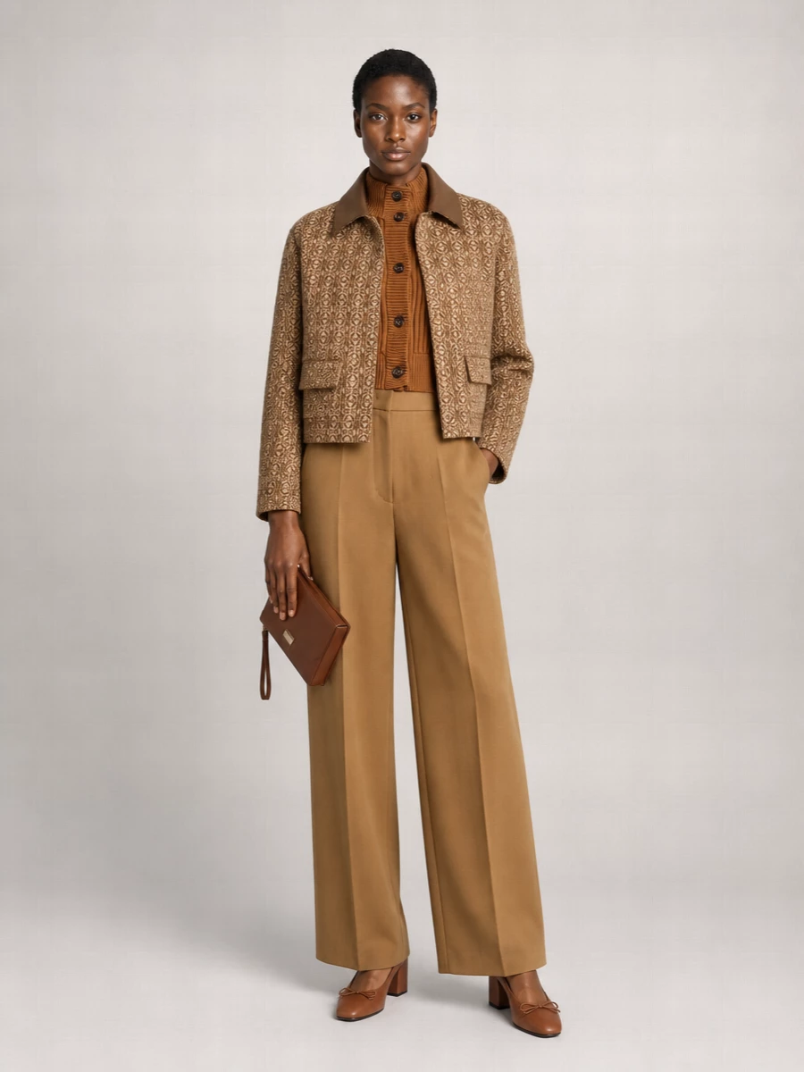 Max Mara Embroidered Cotton Fitted Jacket