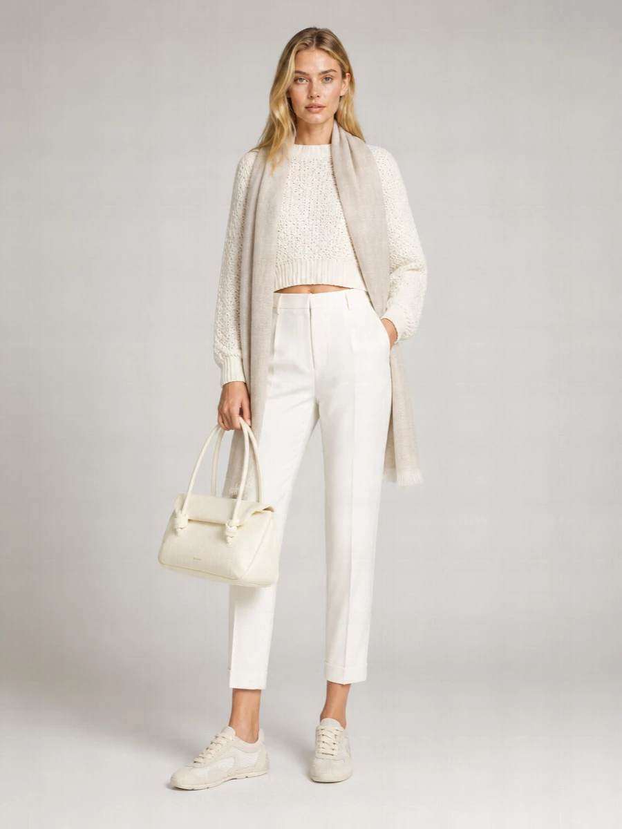 Brunello Cucinelli Sparkling Linen Scarf