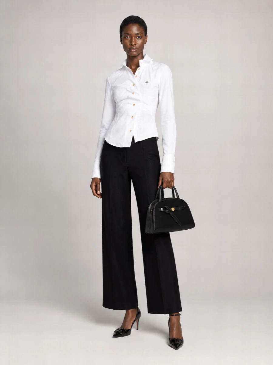 Tory Burch Romy Small Leather Clutch Bag