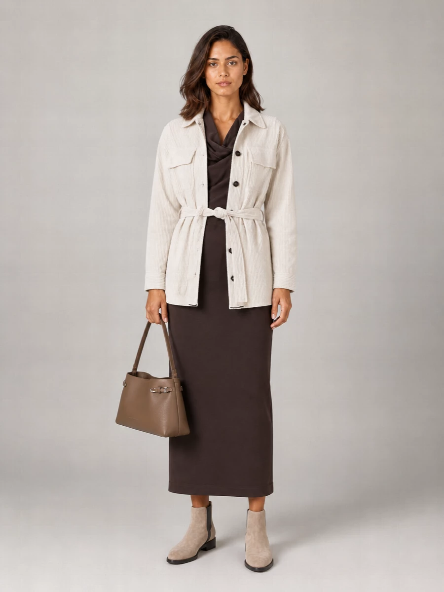Brunello Cucinelli Corduroy Safari-Style Jacket