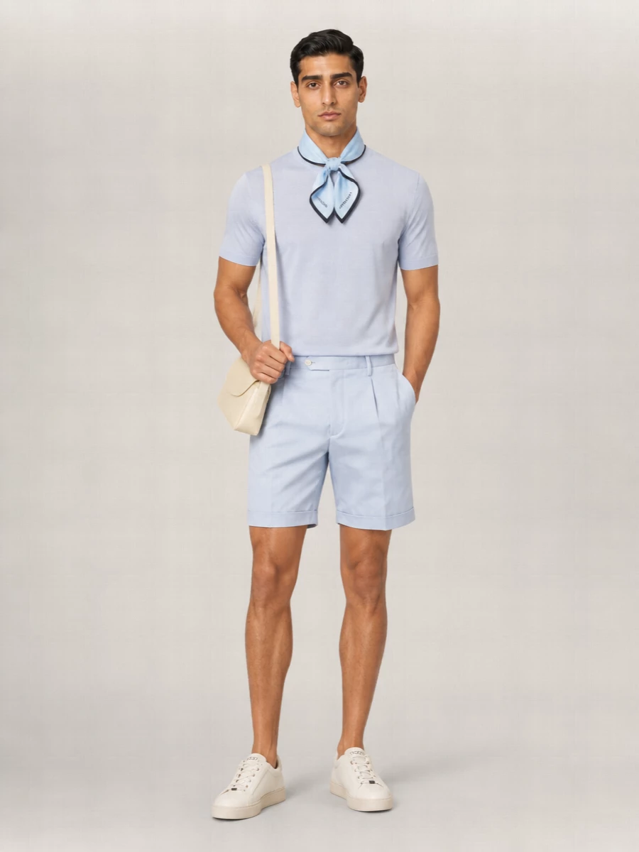 John Smedley Crewneck Short-Sleeve T-Shirt