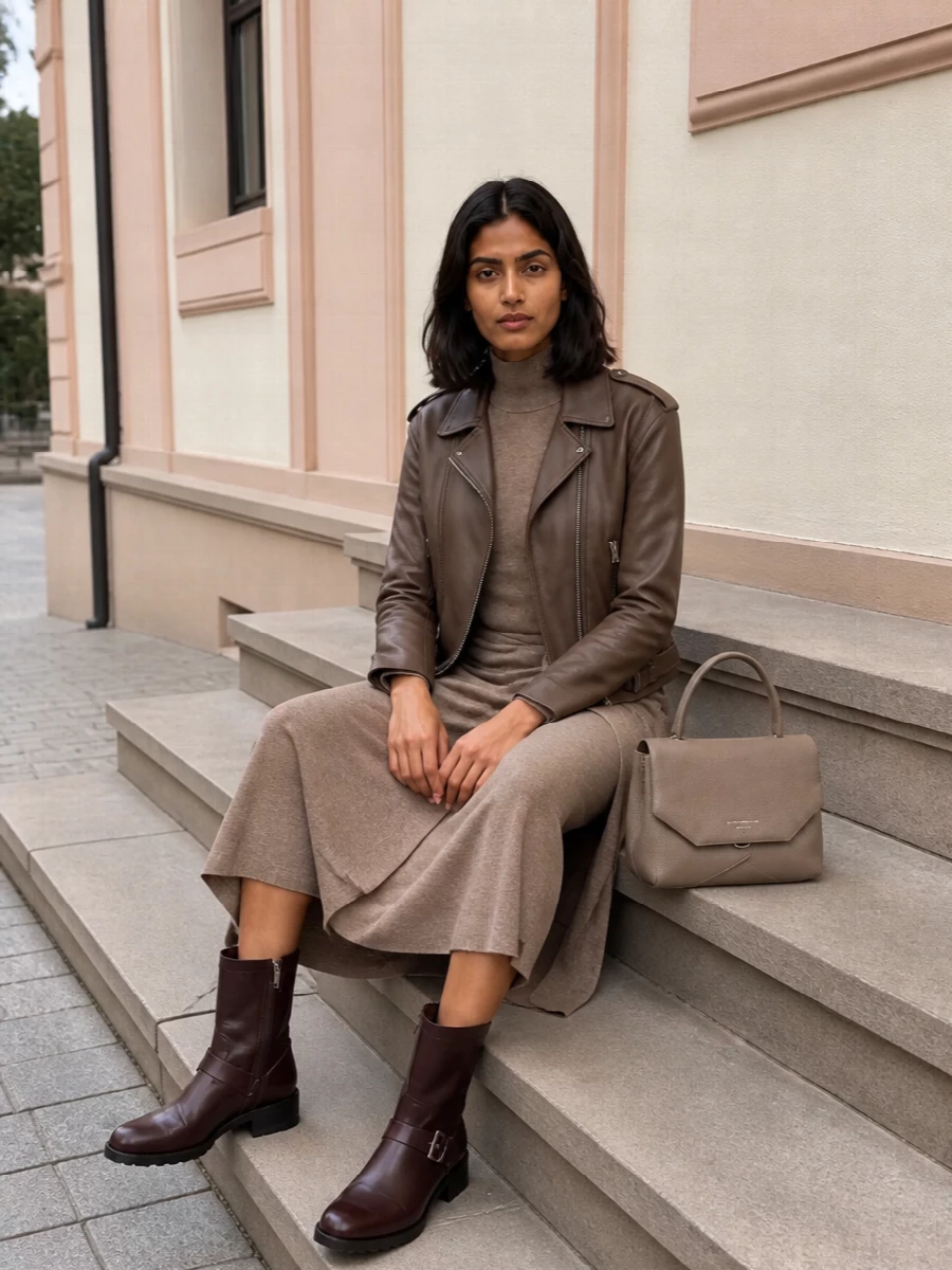 Max mara knit dress emporio armani biker