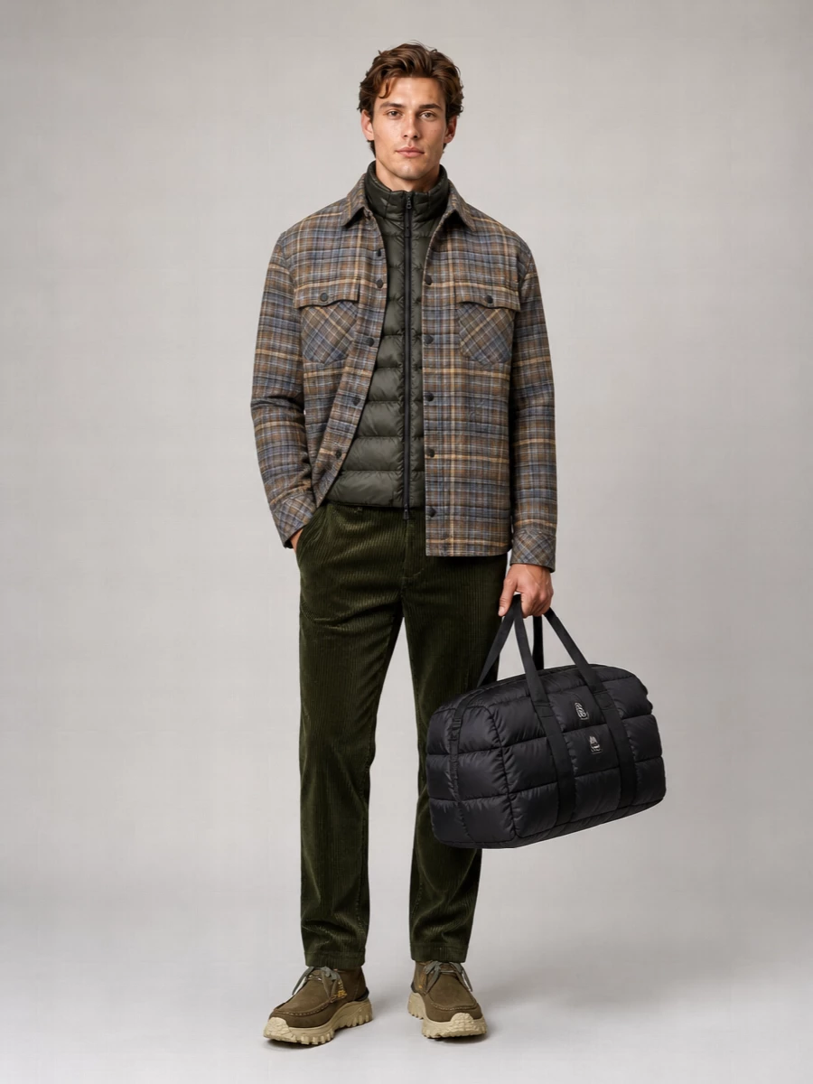 Moncler checked cotton shirt jacket