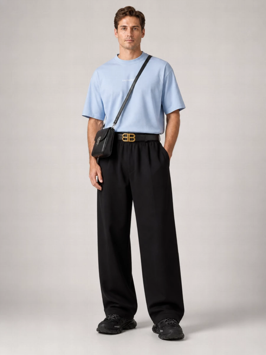 Balenciaga Cotton Medium-Fit Short-Sleeve T-Shirt