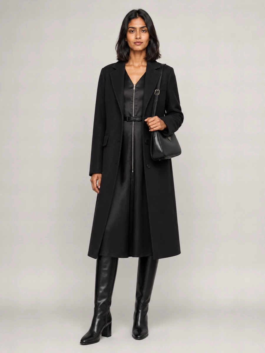 Prada Leather Knee-High Boots