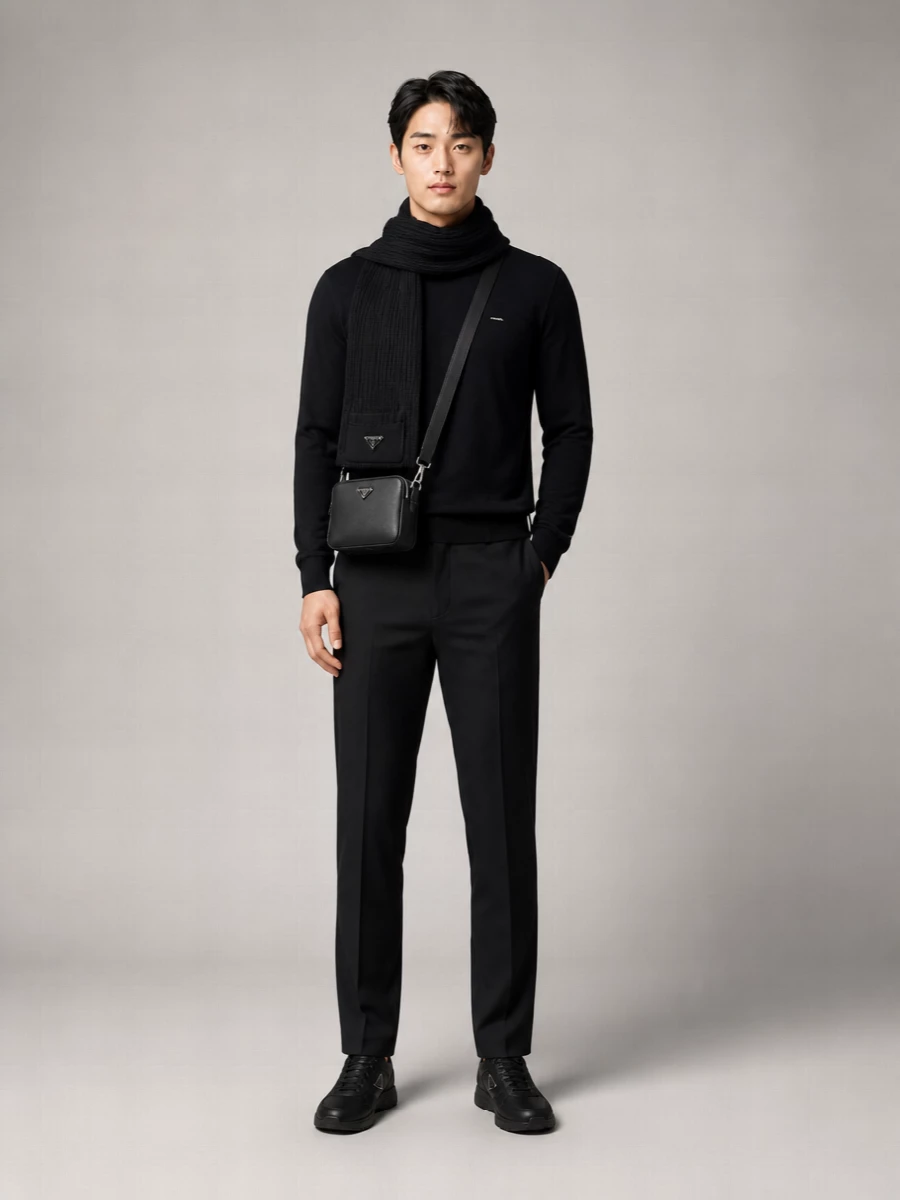 Prada Virgin Wool Crewneck Sweater