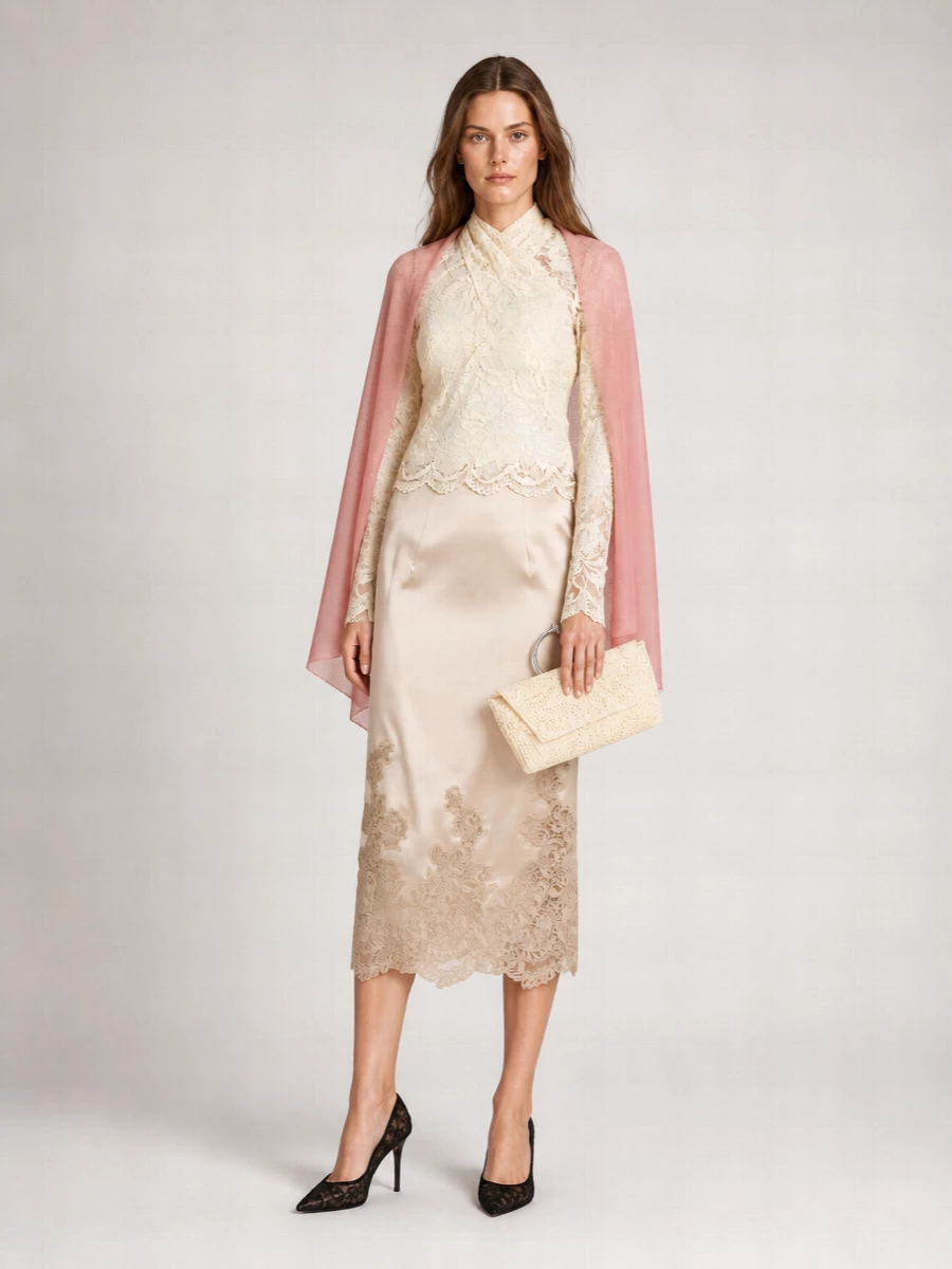 Magda Butrym Rose Crochet Clutch Bag