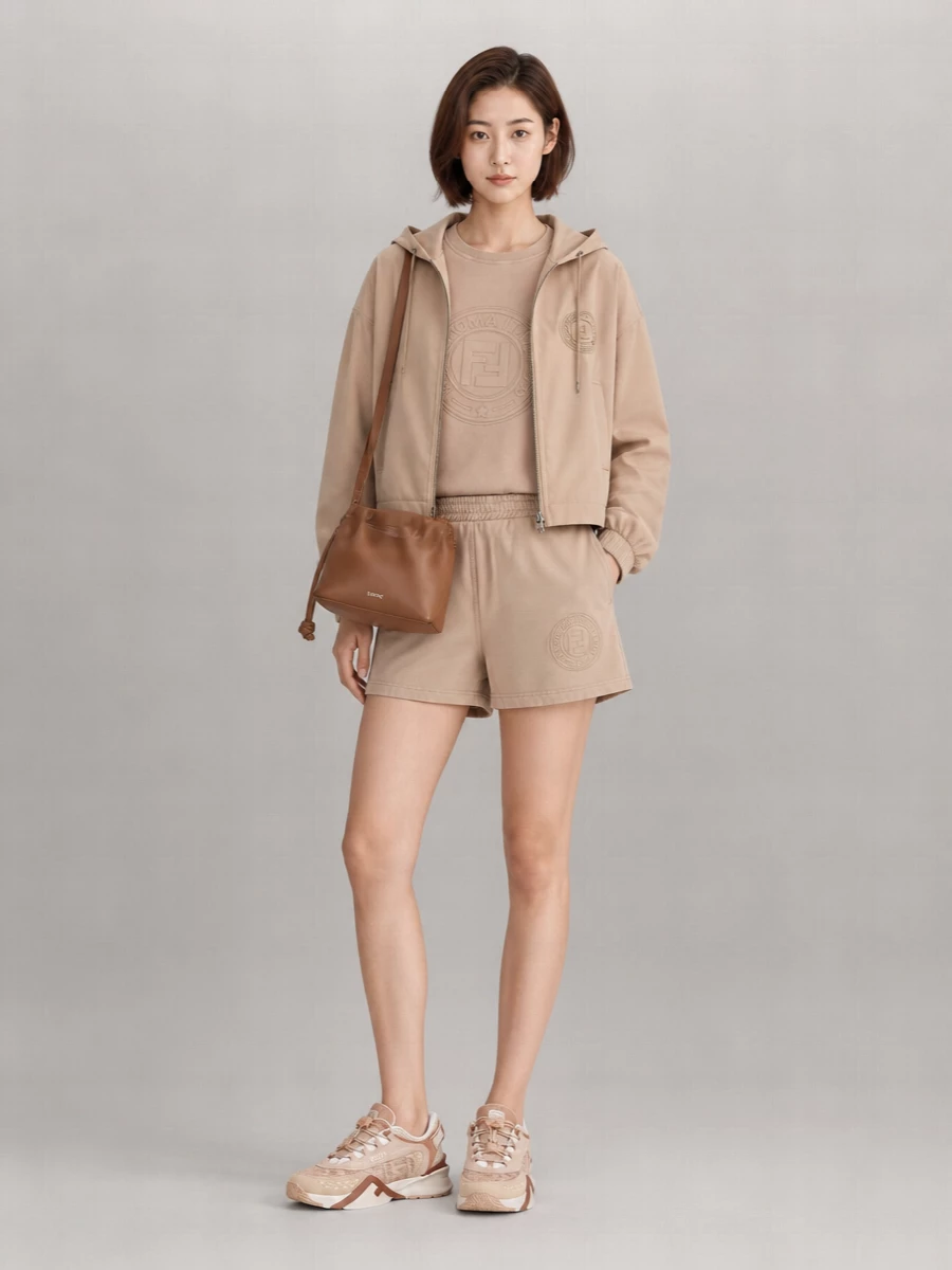 Fendi Paneled Low-Top Sneakers
