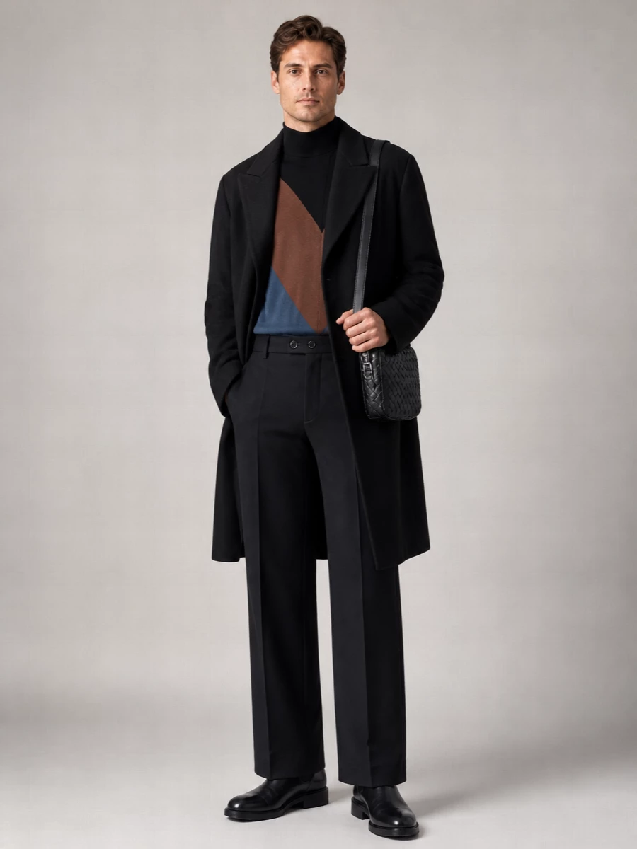 Kiko Kostadinov Wool Oversized Double-Breasted Coat