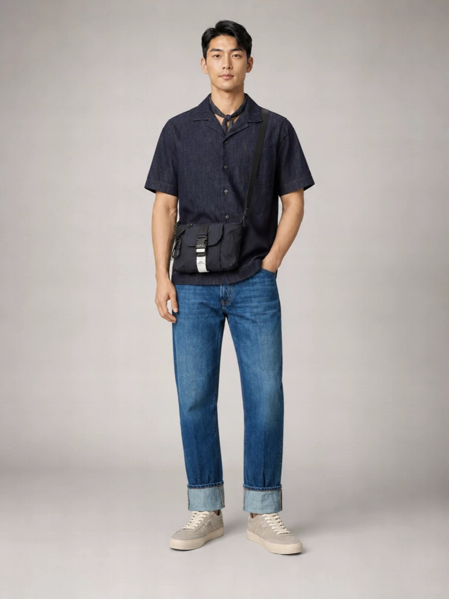 Dondup Cotton Straight-Leg Trousers
