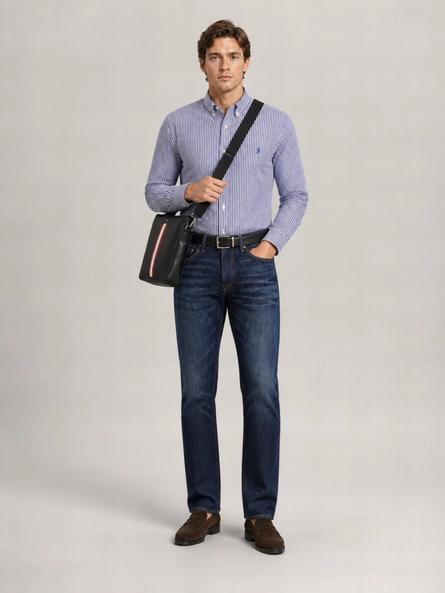 Polo Ralph Lauren Striped Cotton Long-Sleeve Shirt