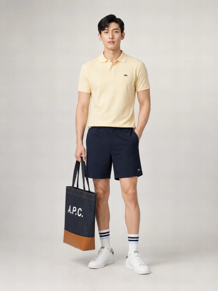 Lacoste Cotton Piqué Logo Patch Polo Shirt
