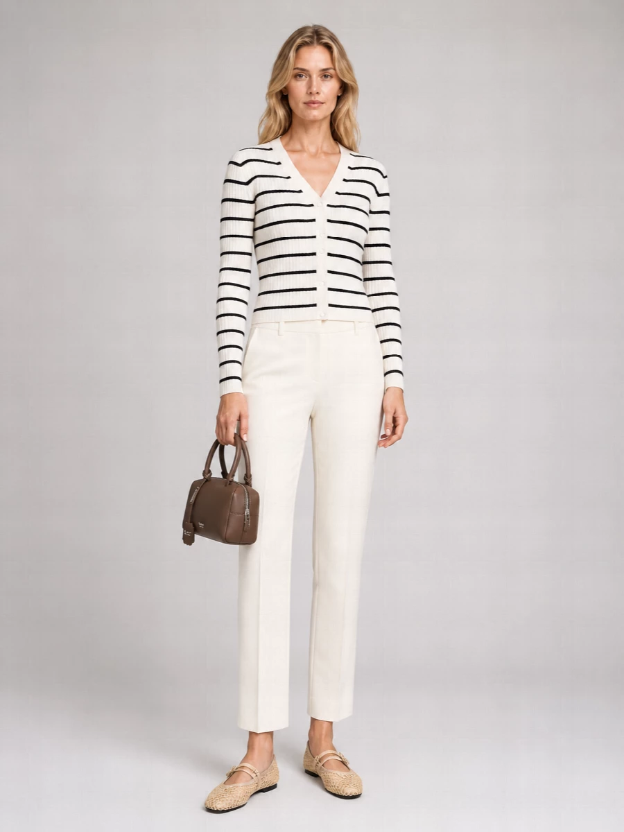 Max Mara Cashmere Silk Slim-Fit V-Neck Cardigan