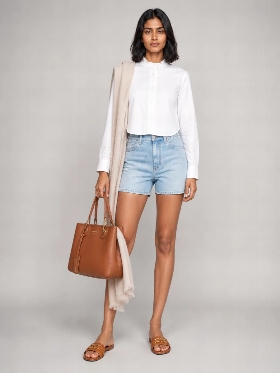 Emporio Armani Denim Tailored Shorts