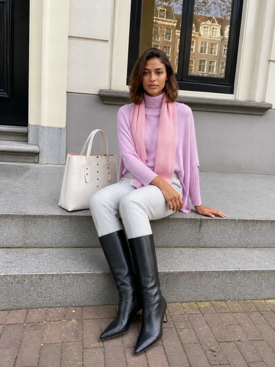 Herno poncho fabiana filippi trousers outfit