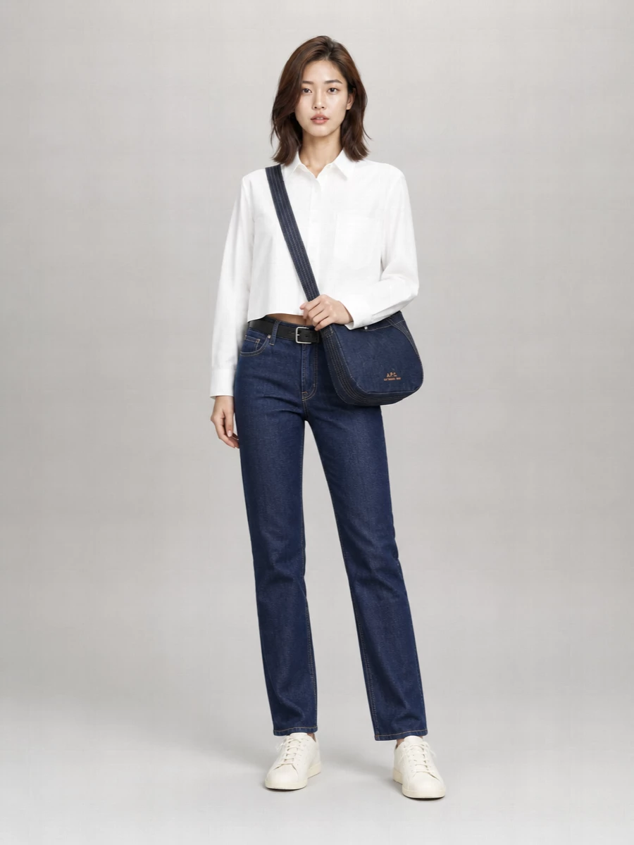 7 For All Mankind Denim Straight-Leg Jeans