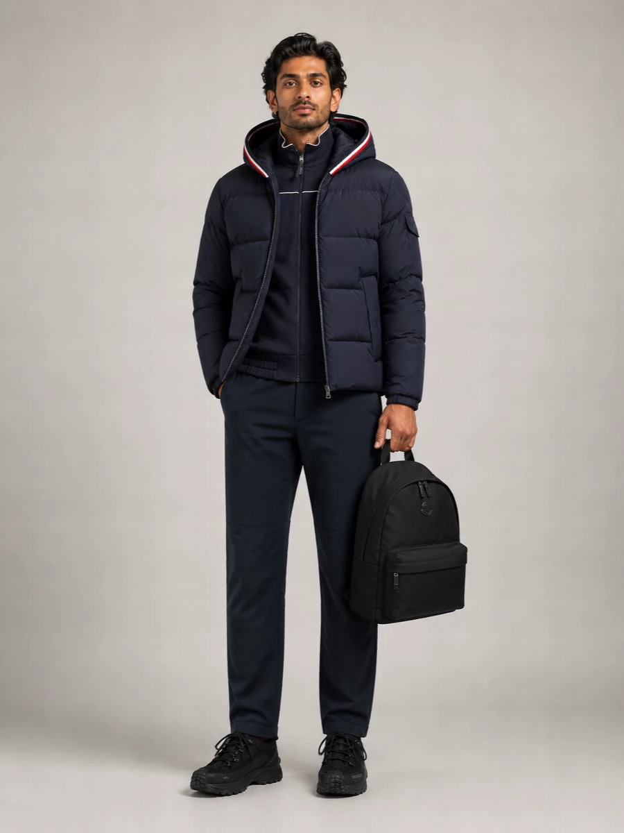 Moncler Down Hooded Puffer Jacket
