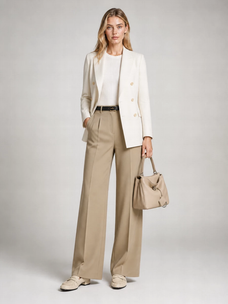 Max Mara Silk Wide-Leg Trousers