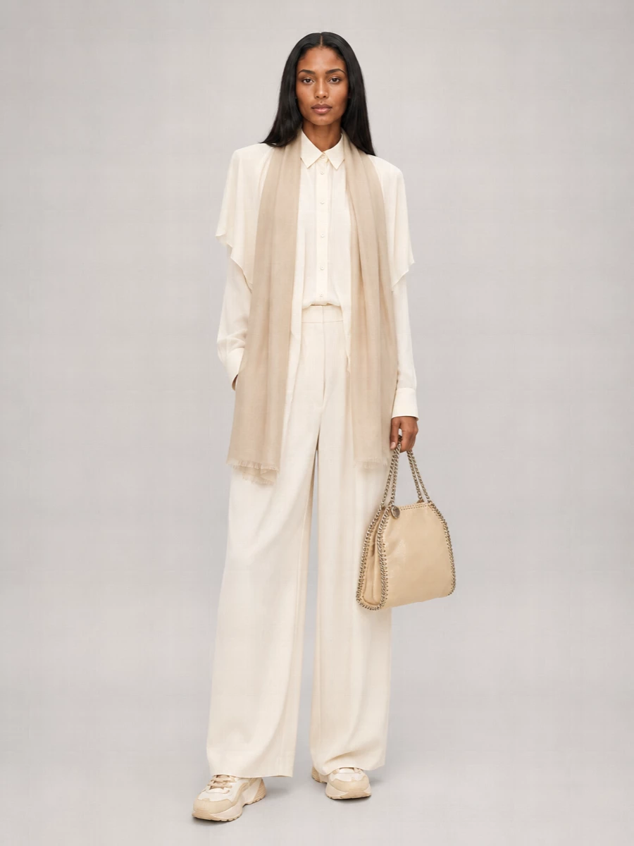 Stella Mccartney Linen-Blend Wide-Leg Trousers