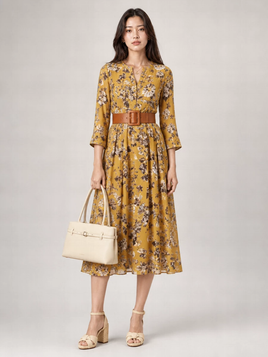 S Max Mara Ramie Maxi Dress