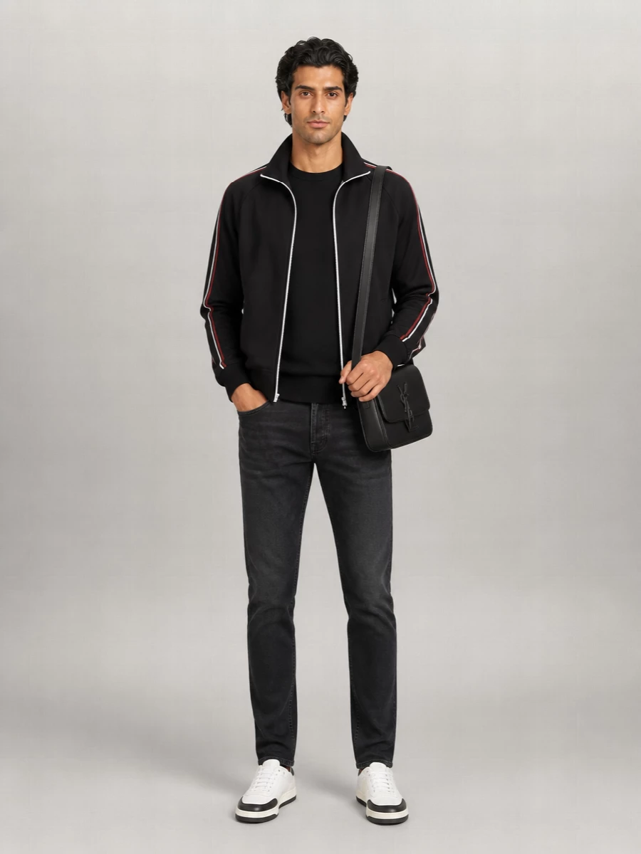 Saint Laurent Leather Low-Top Sneakers