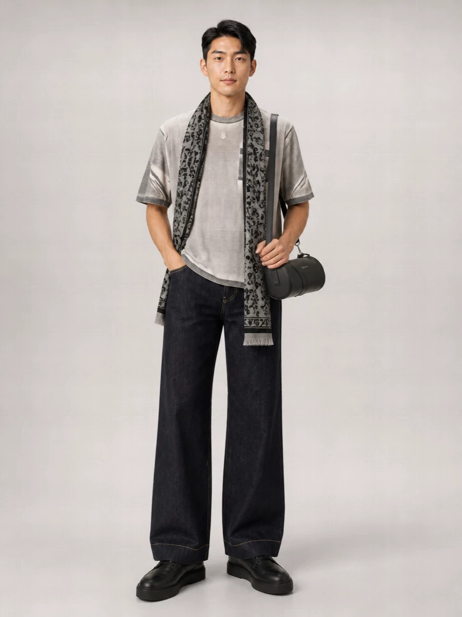 Alexander Mcqueen Embroidered Wool Silk Scarf
