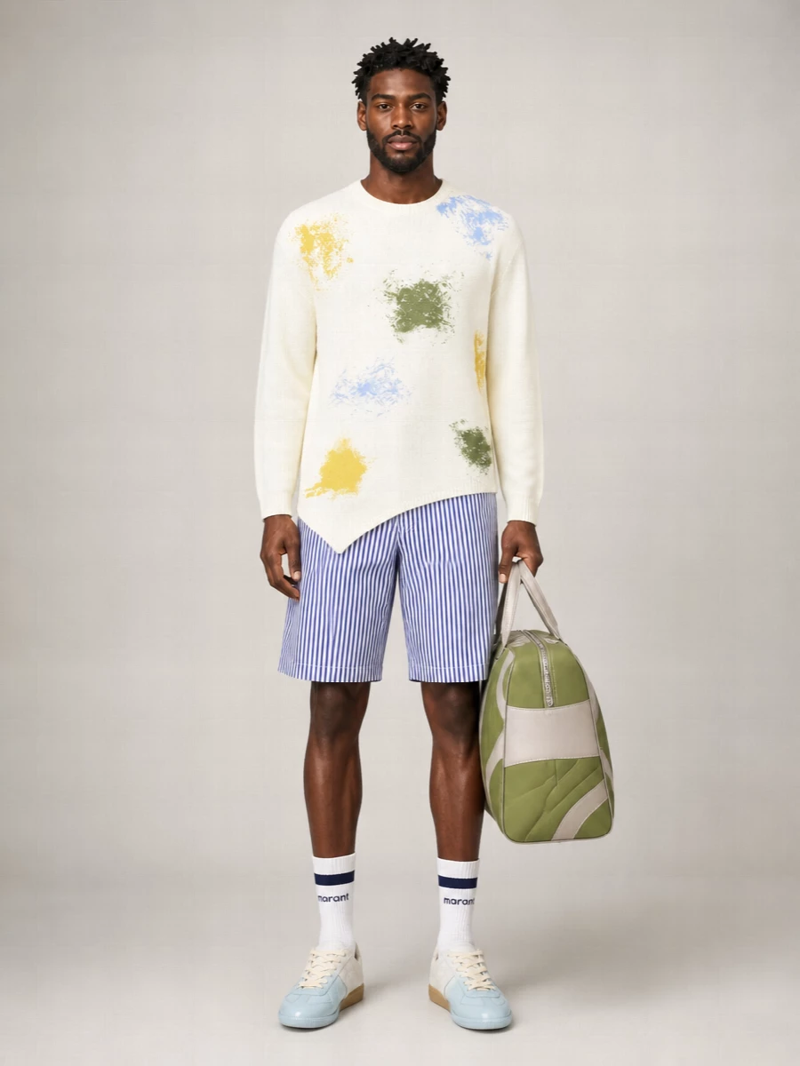 Comme Des Garçons Ribbed Asymmetric Sweater