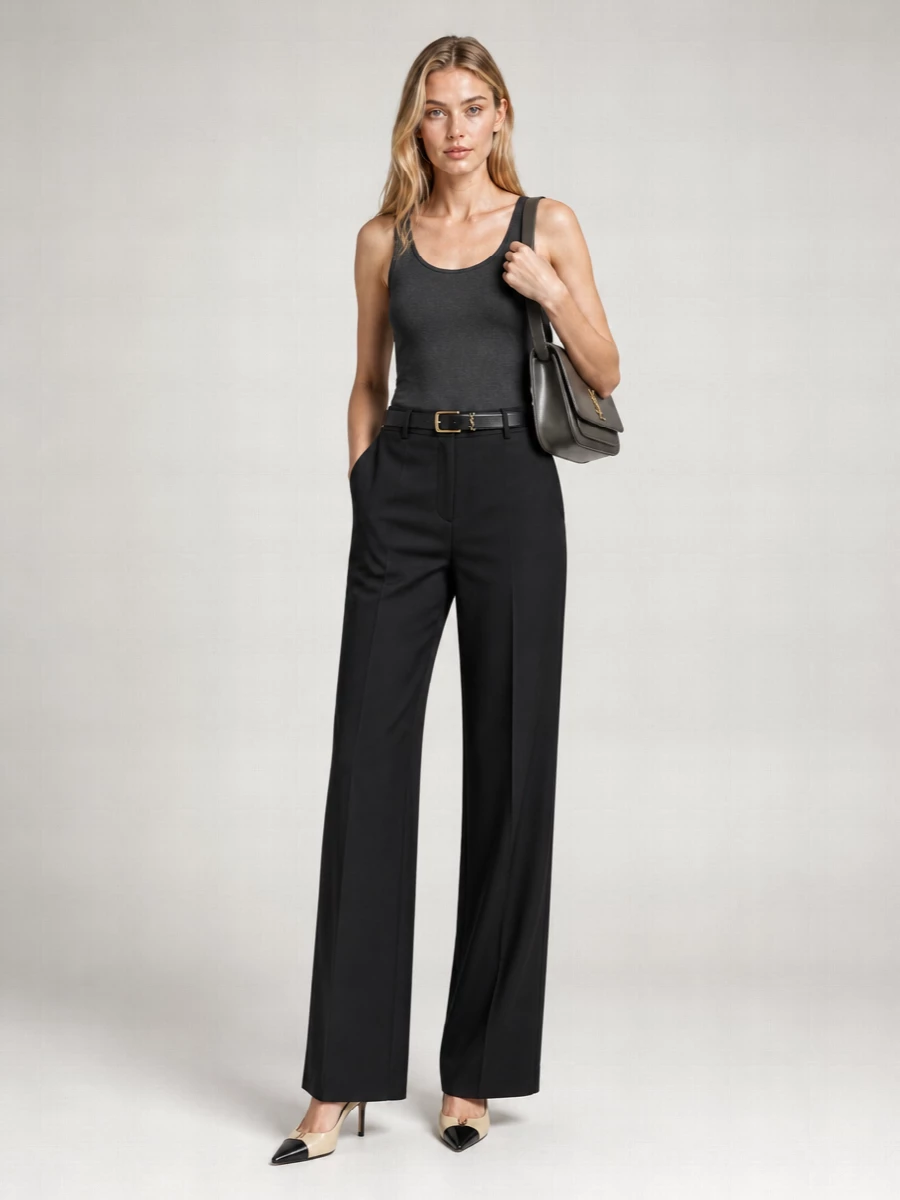 Saint Laurent Lurex Knit Tank Top
