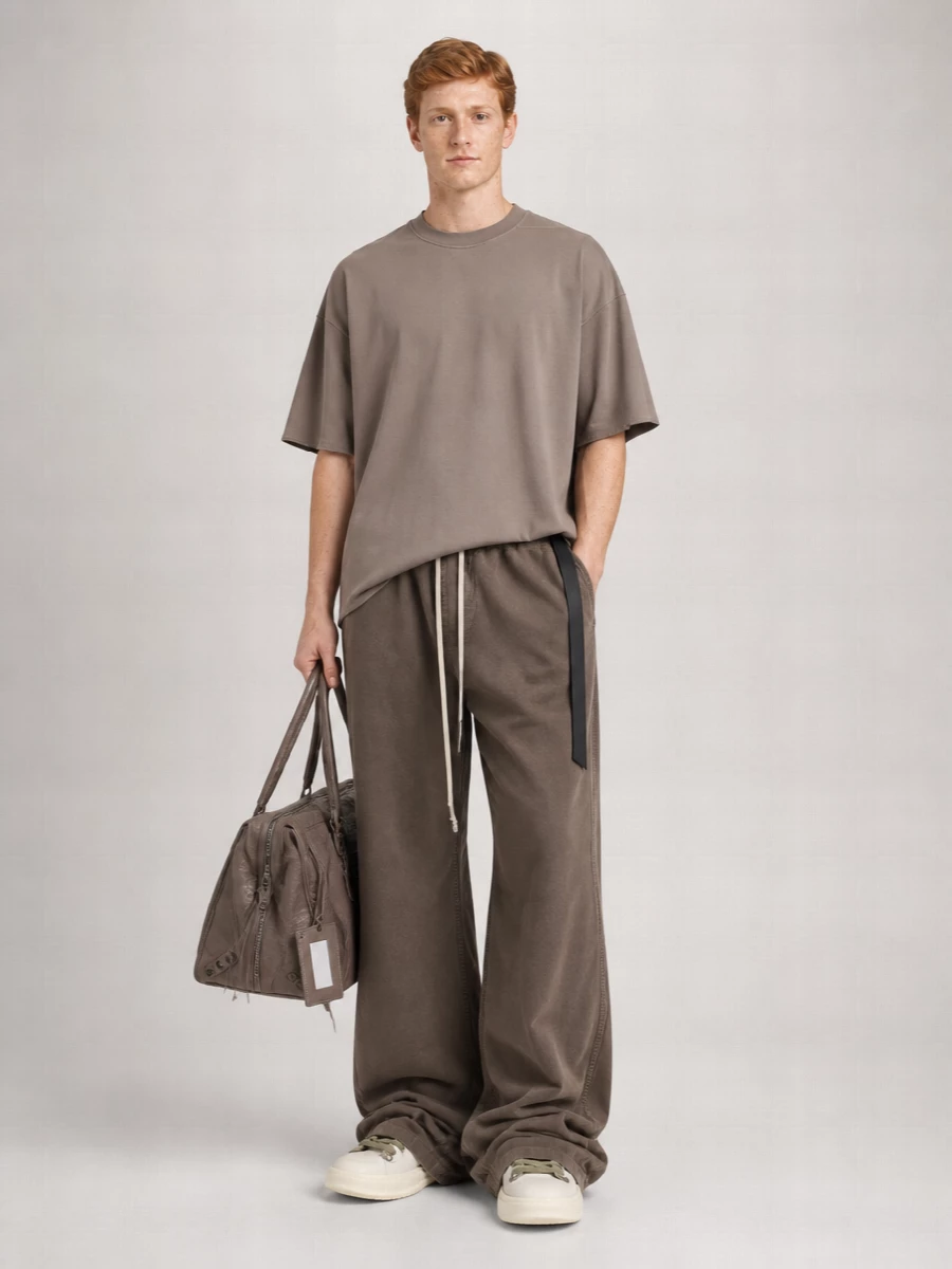 Rick Owens Drkshdw Cotton High-Top Sneakers