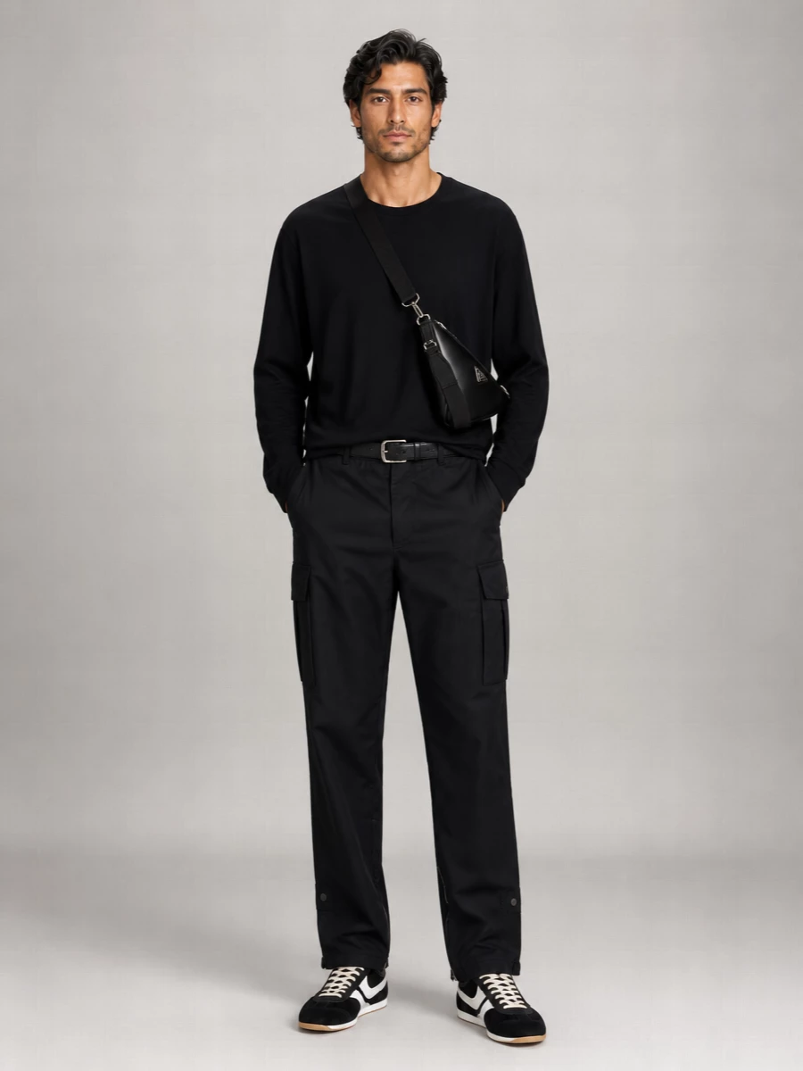 Dries Van Noten Polyester Cargo Trousers