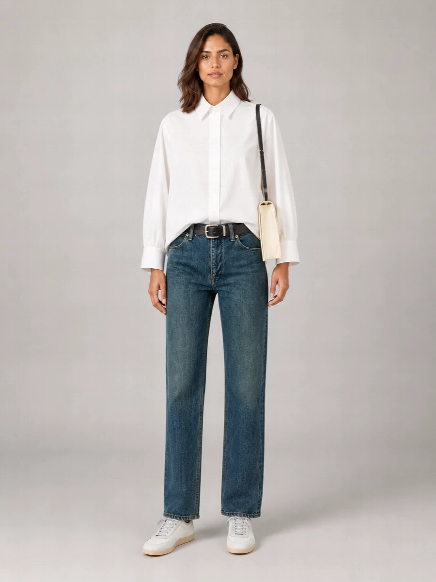 Jil Sander Denim Straight-Leg Trousers
