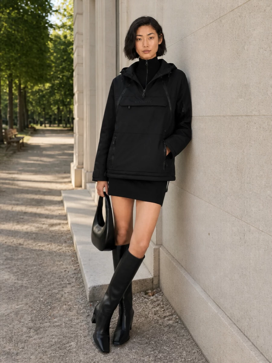 Coperni anorak courreges zip mini boots