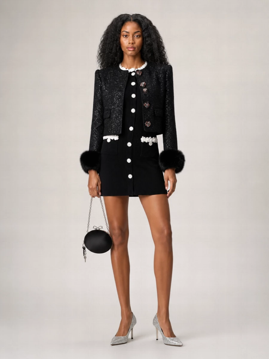 Self-Portrait fitted jacket
