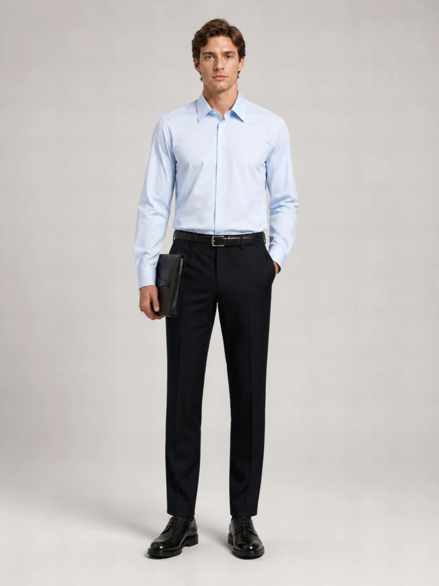 Saint Laurent Calfskin Leather Belt