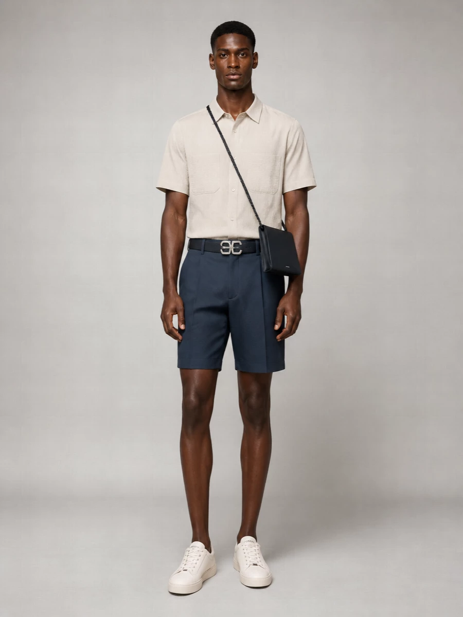 Herno Ribbed Tailored Shorts