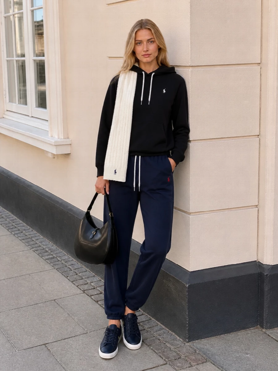Ralph lauren hoodie navy joggers sneakers