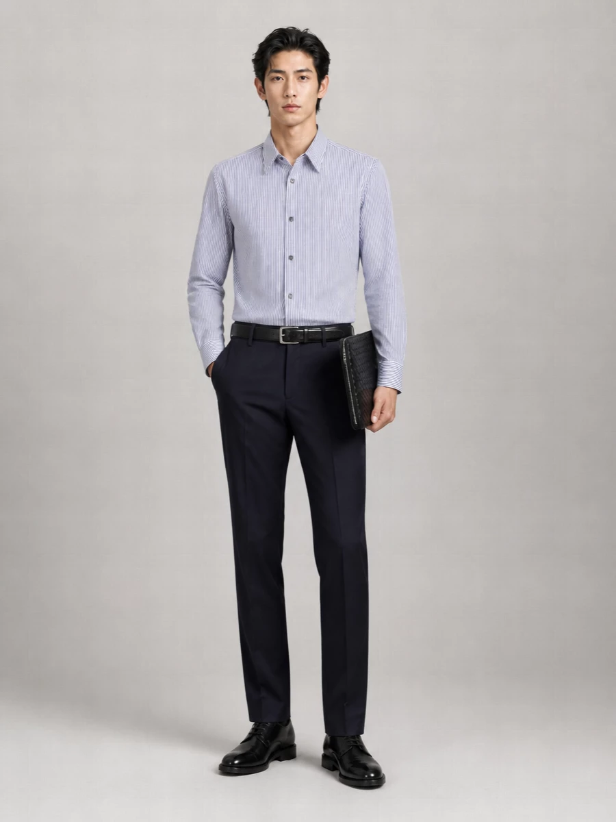 Dries Van Noten Wool Straight-Leg Trousers
