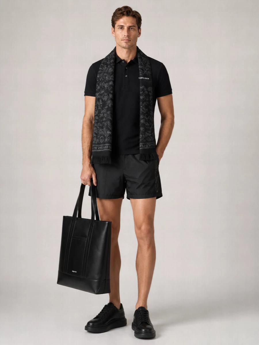 Alexander Mcqueen Printed Swim Shorts