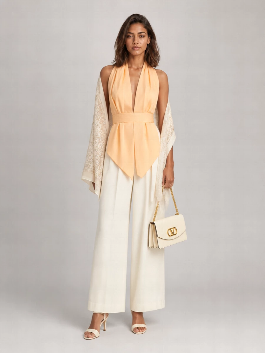 Alberta Ferretti Wide-Leg Relaxed-Fit Trousers