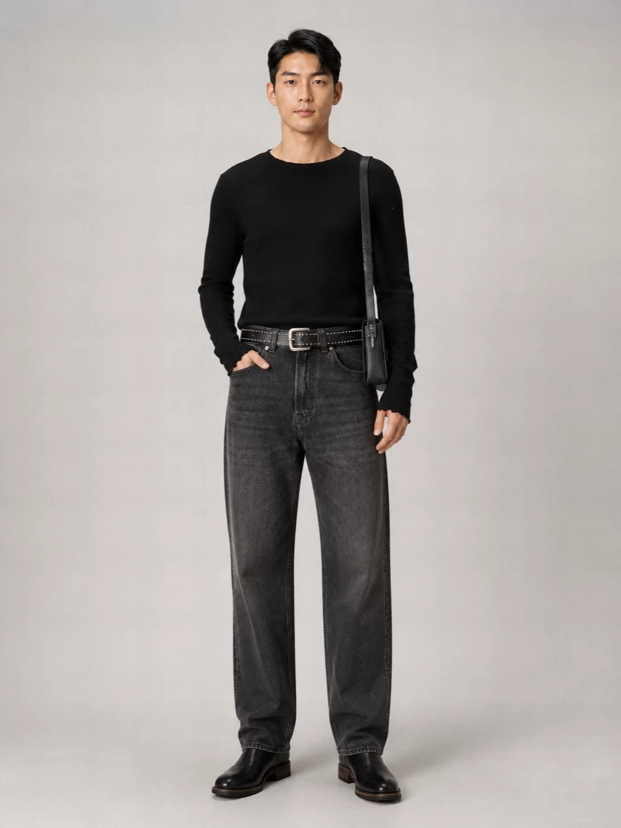 Our Legacy Leather Chain Belt