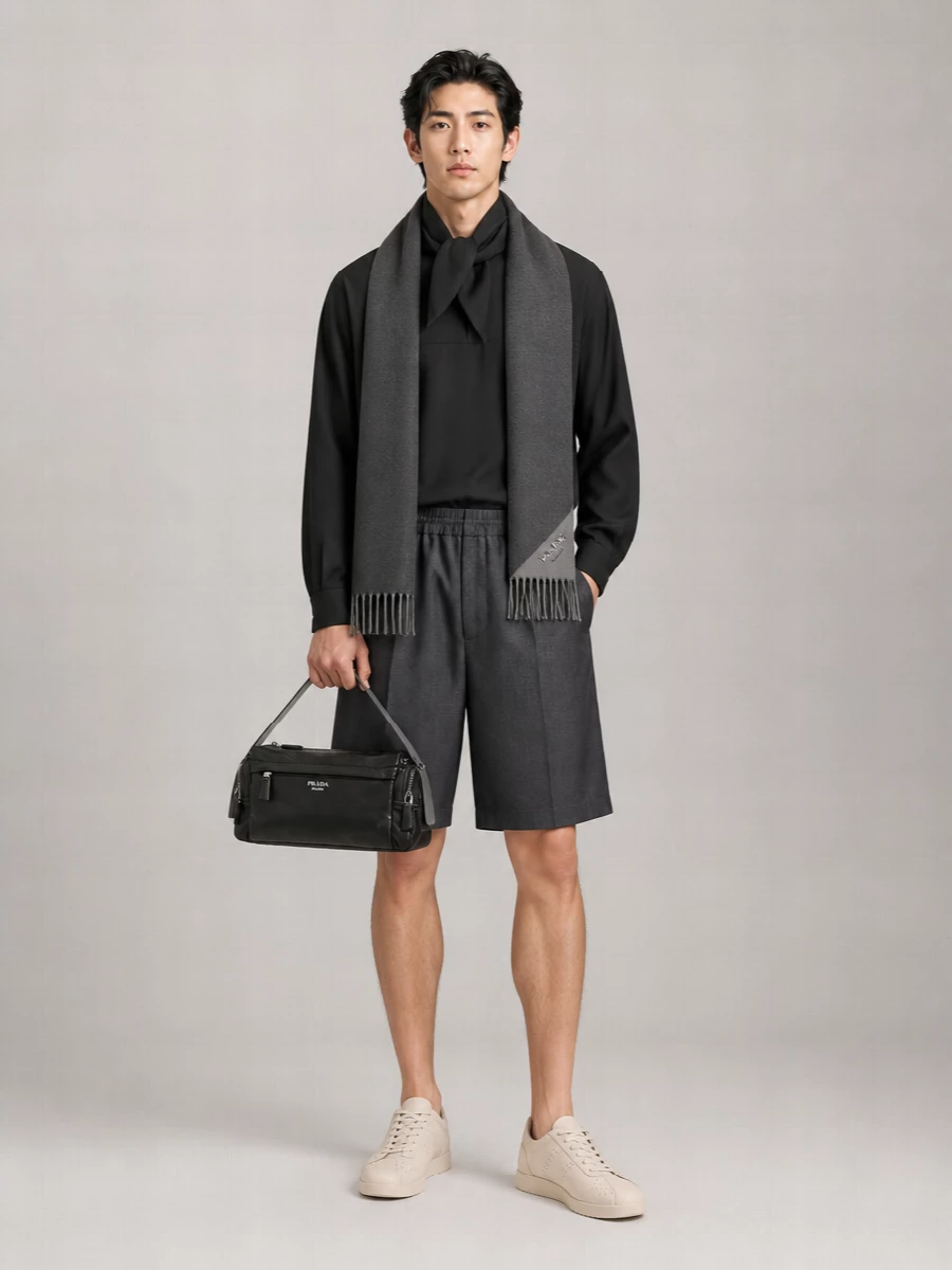 Ami Paris Virgin Wool Relaxed-Fit Trousers