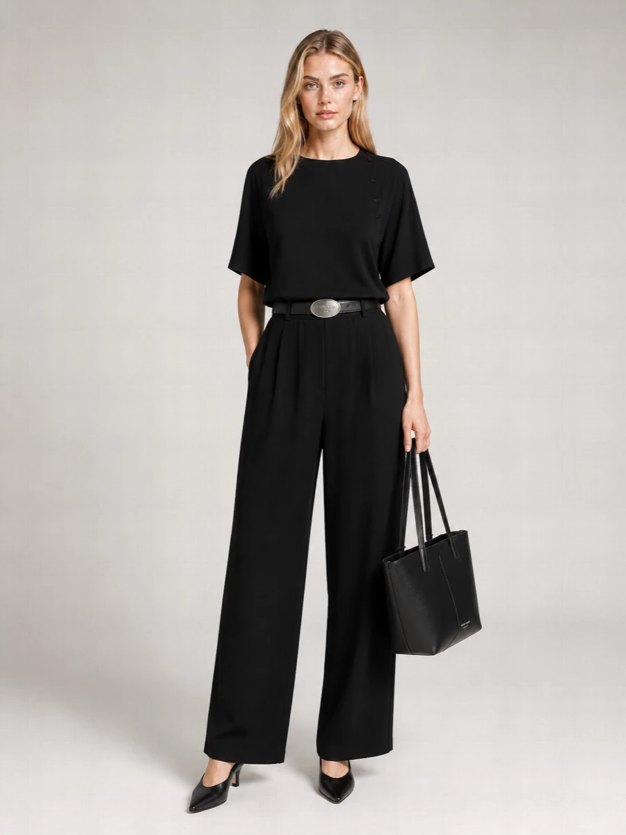 Prada Leather Oval Buckle Belt